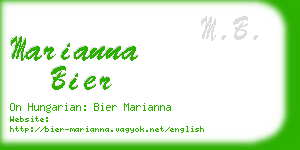 marianna bier business card